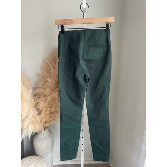 ⭐️ 3/$20 COS Stretch Twill Slim Trouser Pants Womens Size 2 Hunter Green - Picture 7 of 12
